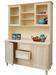 Cupboard with 2 doors, 3 drawers and upper section