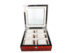 Top visible 6grid luxury watch display show case high glossy watch box