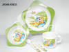 5pcs melamine plastic feeding set for children, cartoon design