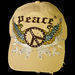 Blingy hat rhinestone peace hat