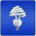 Spiral energy saving lamp color