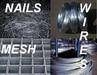 Wire, wire mesh, Nails, Rebar