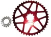 Narrow-wide chainwheel