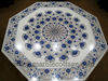 Marble inlay coffee table mughal design