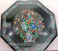 Marble inlay coffee table mughal design