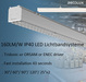 150lm/w Led linear trunking system for supermarket