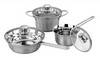 Hot-selling Italian Style 6-piece Cookware Set with Glass Lid