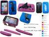 Mobilephone PC combo silicon rubber kickstand case for iphone, htc, Sam