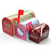 Christmas mailbox shape tin box tin mail box decorative metal maillbox