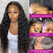 30 32 34 Inch 13x4 Water Wave Lace Front Human Hair Wigs Deep Wave