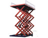 Stationary scissor hydraulic lift platform for material handing and tr
