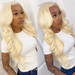 613 Honey Blonde 13x4 HD Transparent Lace Frontal Human Hair Wigs