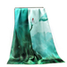 Low Price Promotion High Quality Green Printing Custom 14mm Silk Scarf