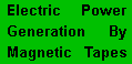 Electric Power Production From Magnetic Tapes