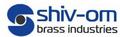 Shiv Om Brass Industries: Regular Seller, Supplier of: brass terminal bars, brass spacers, barss inserts, special kind of brass turned parts, sheet metal parts of brass ms pb ss, brass plug pins, brass rivet, brass gases fluid pipe fittings, brass cable glands.