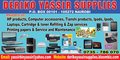 Deriko Yassir Supplies: Seller of: computer consumables, computrs, empty cds and dvds, flashdisks, hp cartridges and toners, memory cards, others, printers, printing papers.