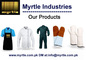 Myrtle Industries: Seller of: work wear, protective gloves, aprons, chef wear, hospital wear, towels, cotton mittens, leather mittens, martial arts. Buyer of: chef wear, aprons, cotton mittens, leather mittens, hospital wear, work wear, chef wears, work wears, tea towels.