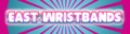 Eastwristbands: Seller of: wristbands, keychains, badges, bracelets, silicone watches, watches, glow stick.